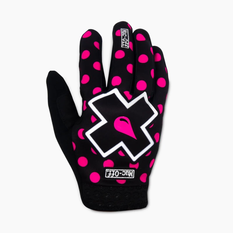 Muc-off Riders Gloves Full Finger - Pink Polka