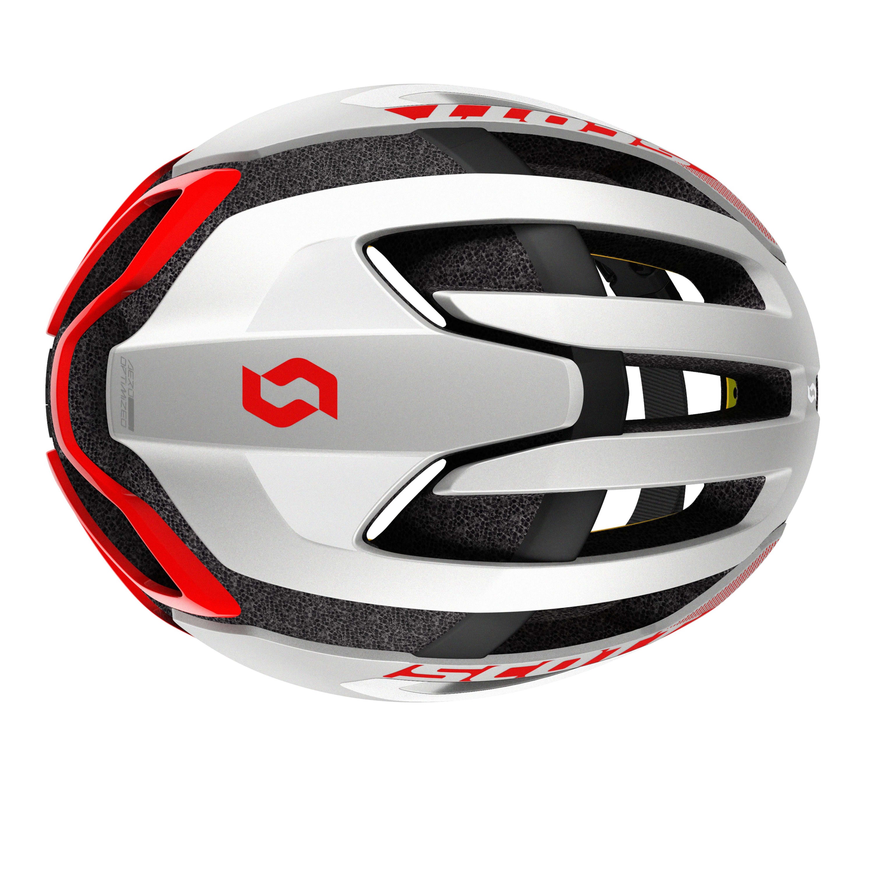 Scott Centric Plus Mips Helmet - White / Red