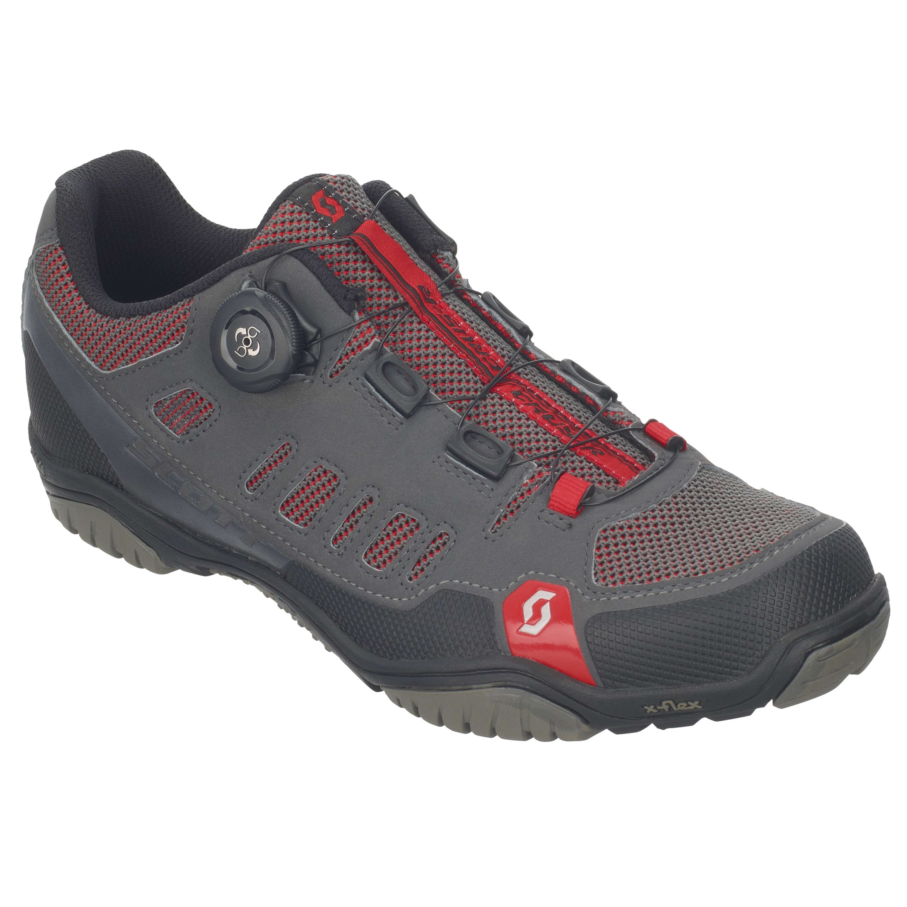 Scott Sport Crus-r Boa Shoes - Anthracite / Red
