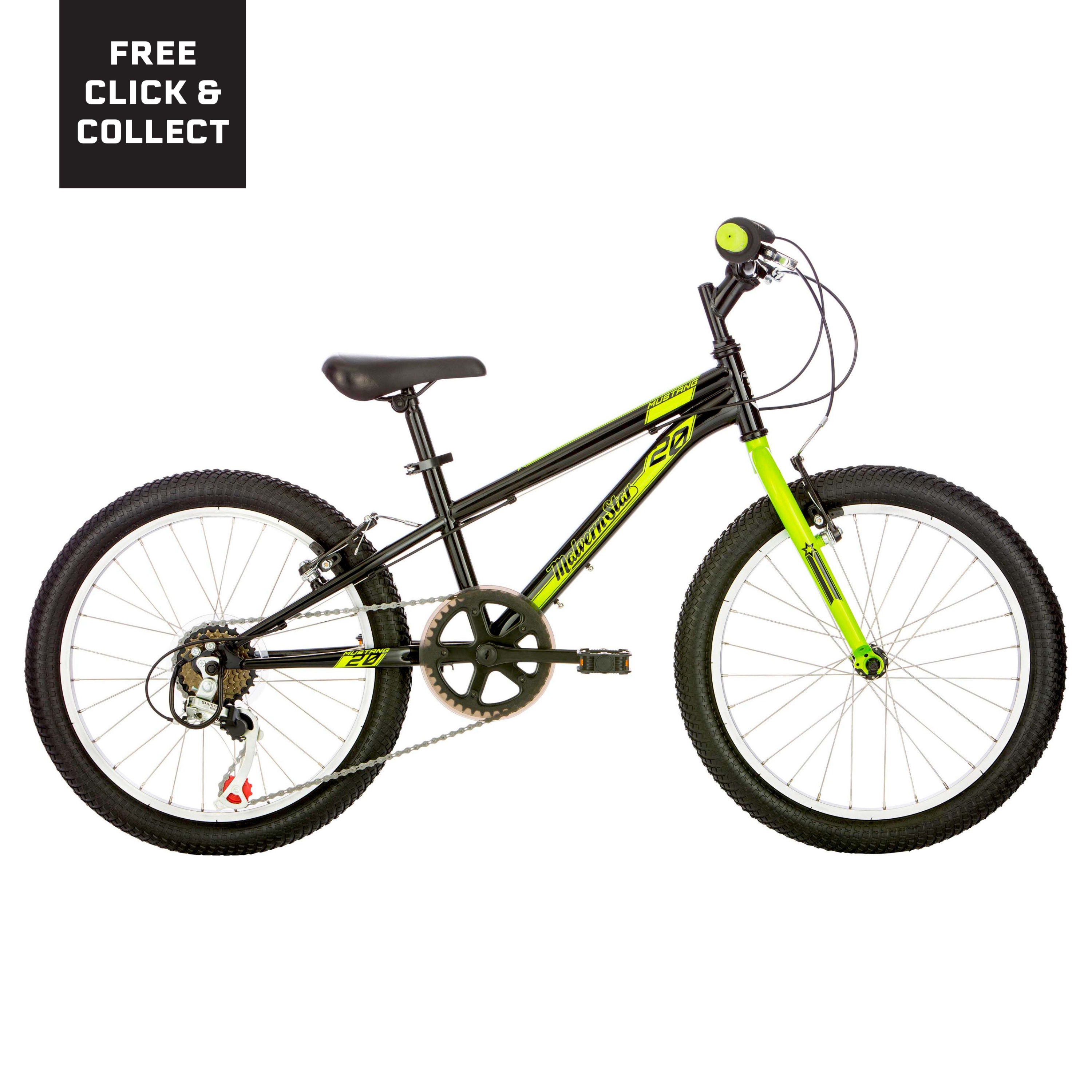 Malvern Star Mustang 20 - Black / Yellow