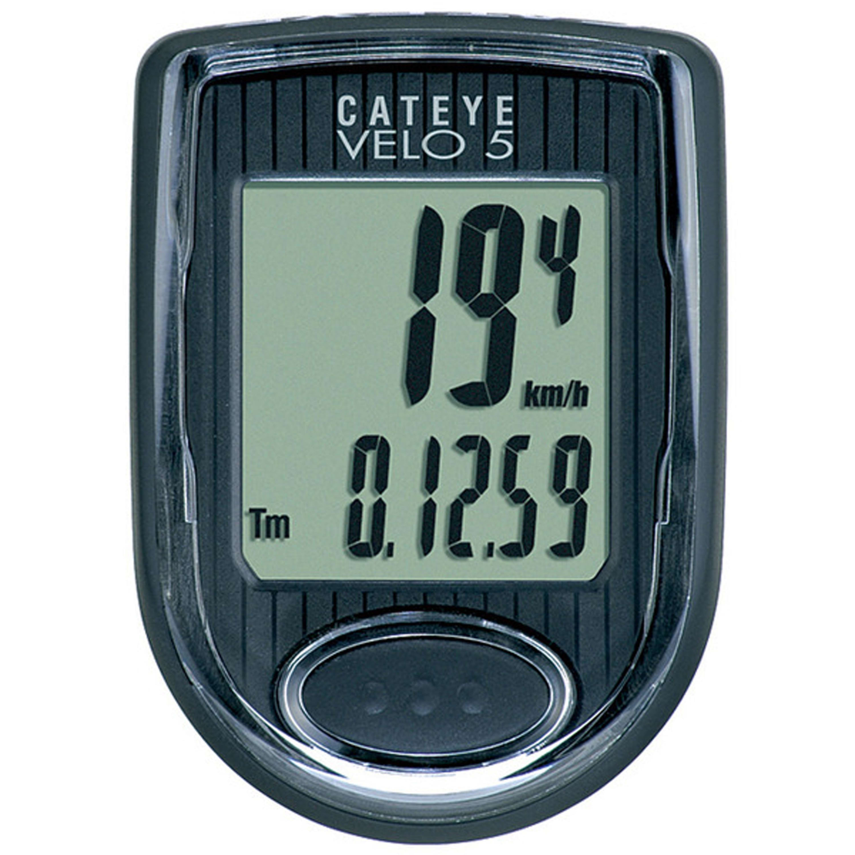 Cateye Velo 5 Cycle Computer - Black
