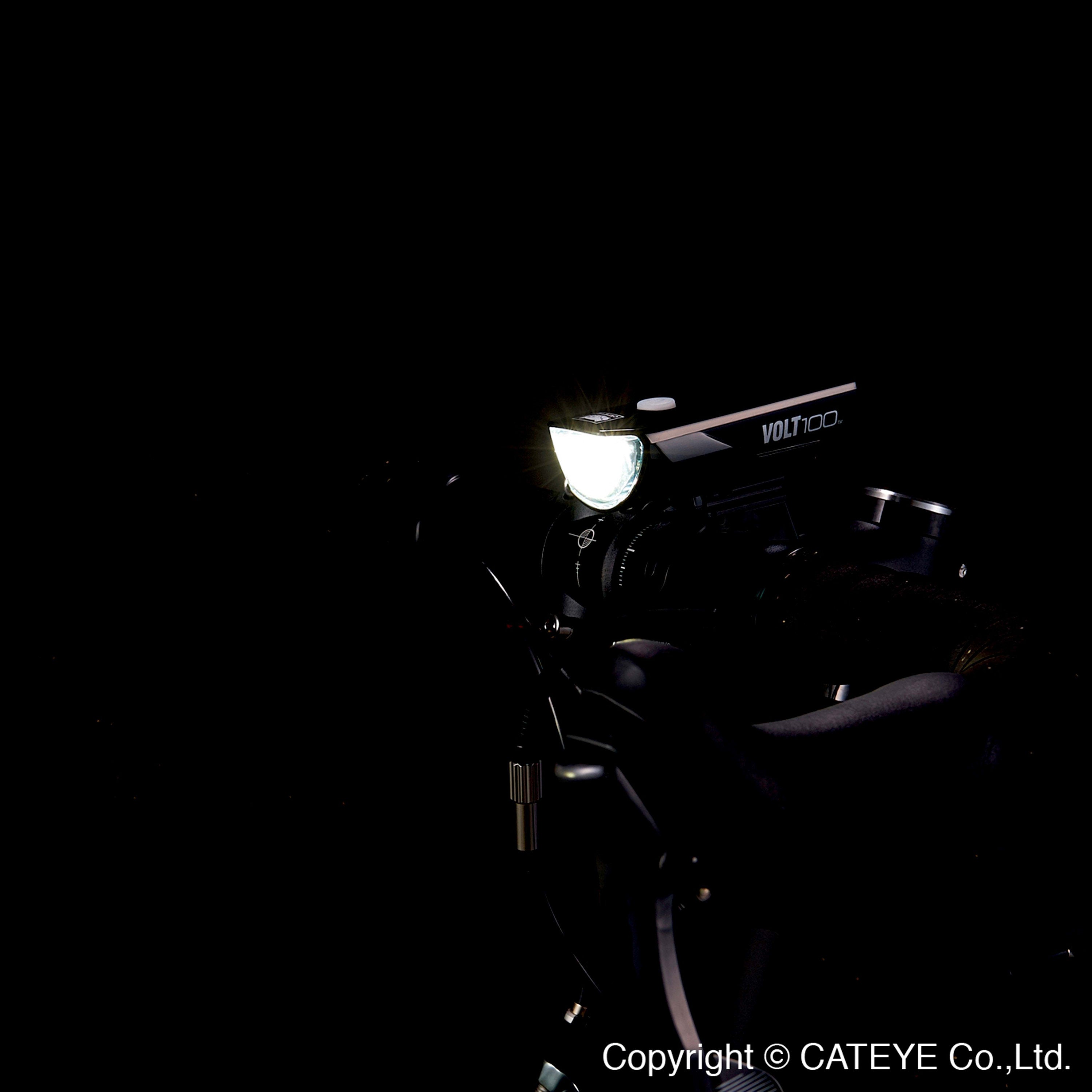 Cateye Volt 100 Usb Front Light HL-EL150RC - Black