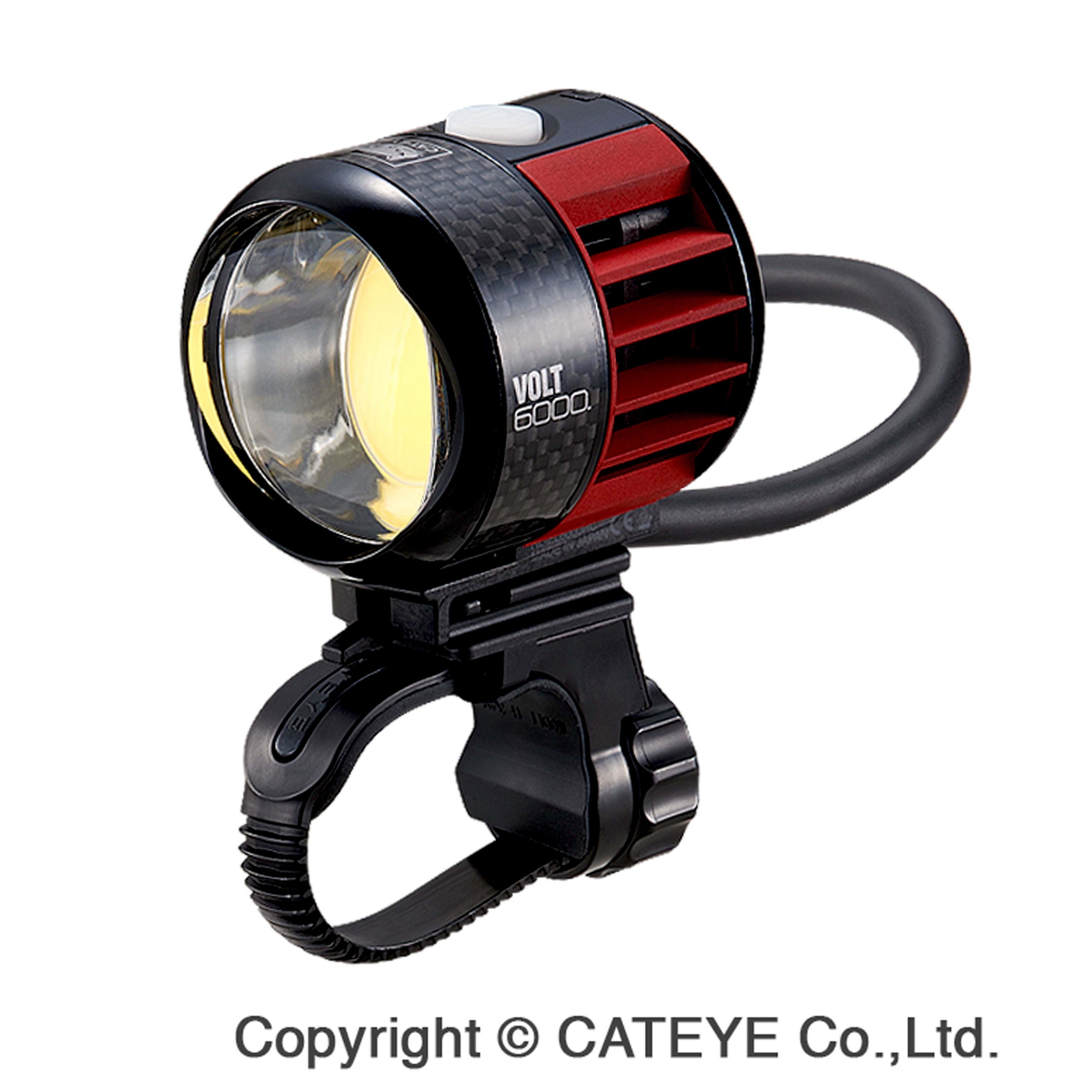 Cateye Cty Light-fr EL6000 Rc-usb VOLT-6000 Red/black