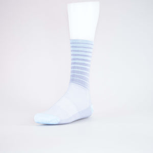 Volta Socks Volta High Stripe Lg/xl Grey-blu - Grey / Blue