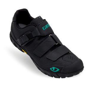Giro Terradura Ladies Shoes - Black / Dynasty Green