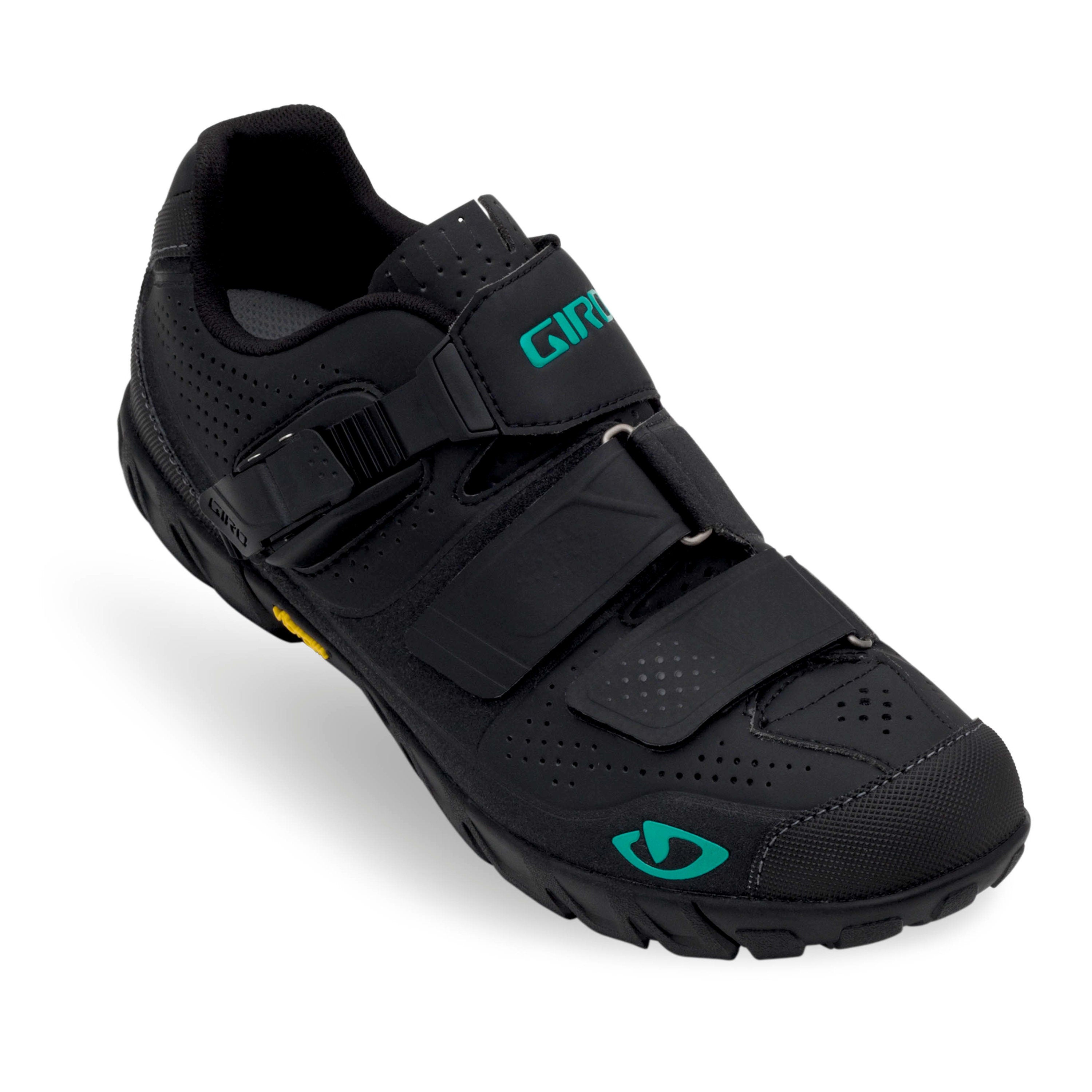 Giro Terradura Ladies Shoes - Black / Dynasty Green