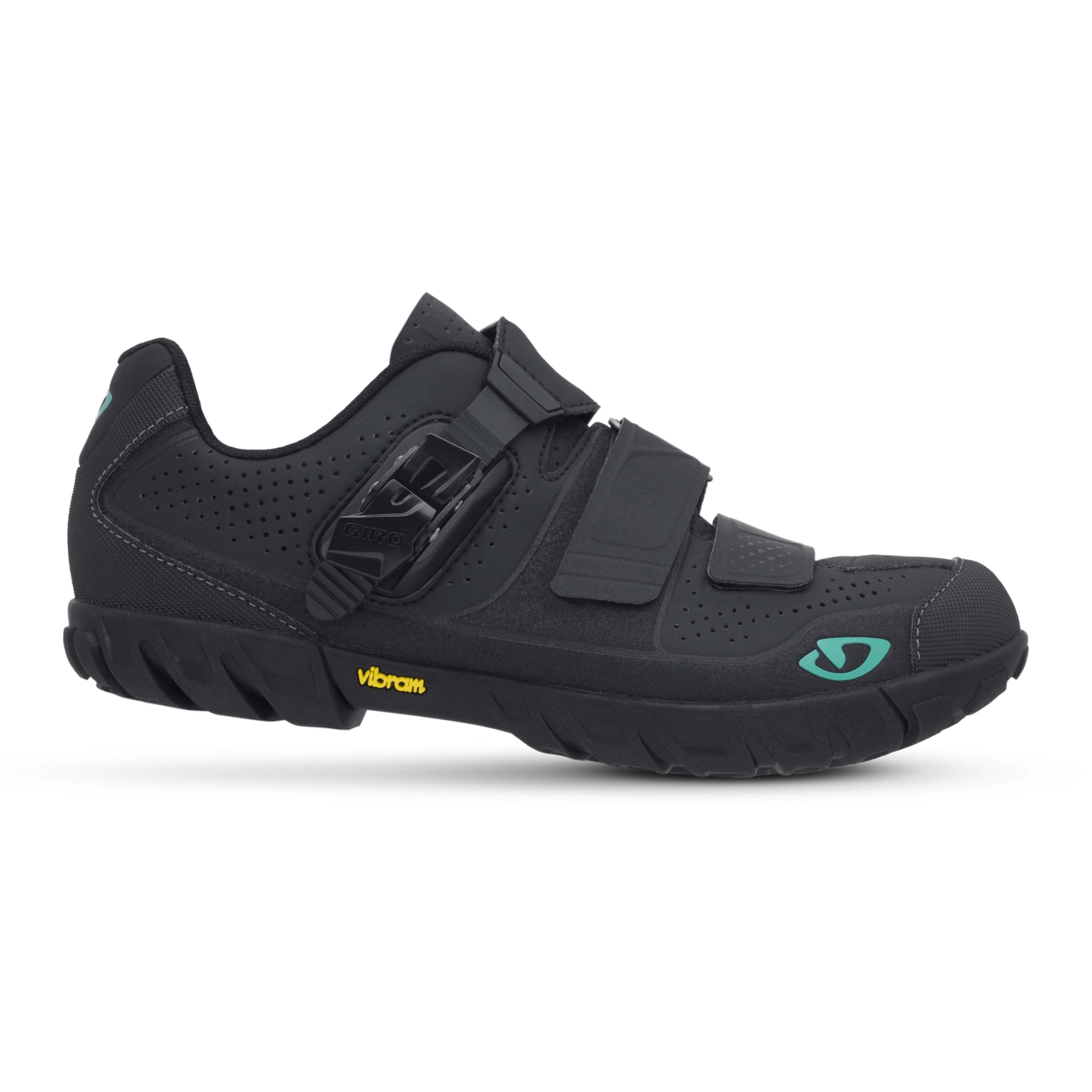 Giro Terradura Ladies Shoes - Black / Dynasty Green