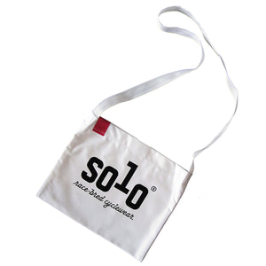 Solo Cotton Musette Bag - White