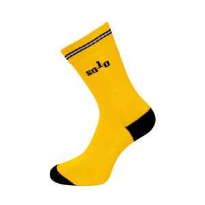 Solo Winter Socks Twin Pack - Sulphur Yellow