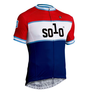 Solo CC Jersey S/sl - Red / Royal Blue
