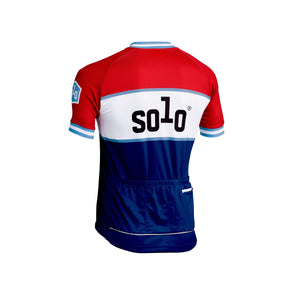 Solo CC Jersey S/sl - Red / Royal Blue