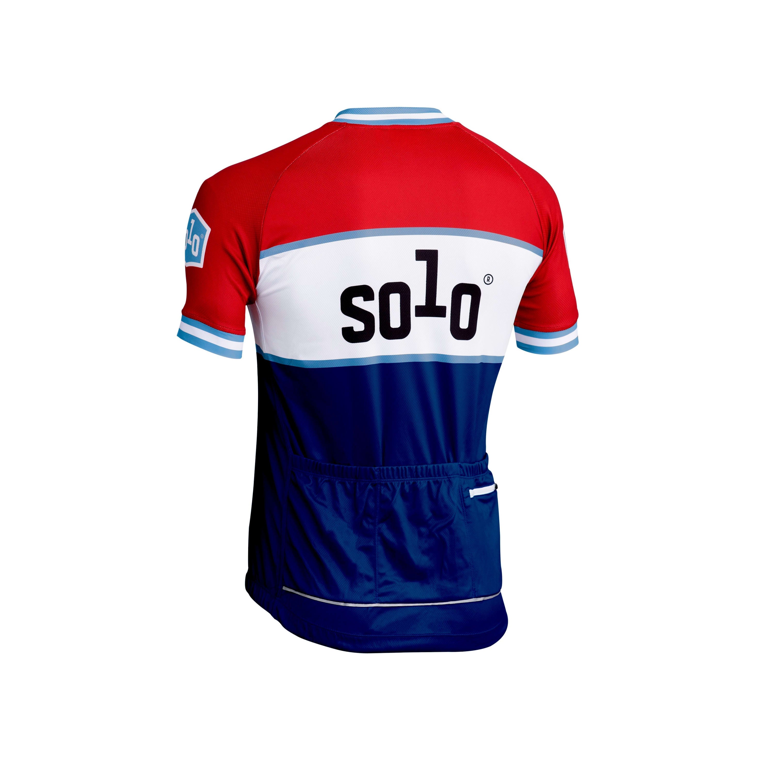 Solo CC Jersey S/sl - Red / Royal Blue