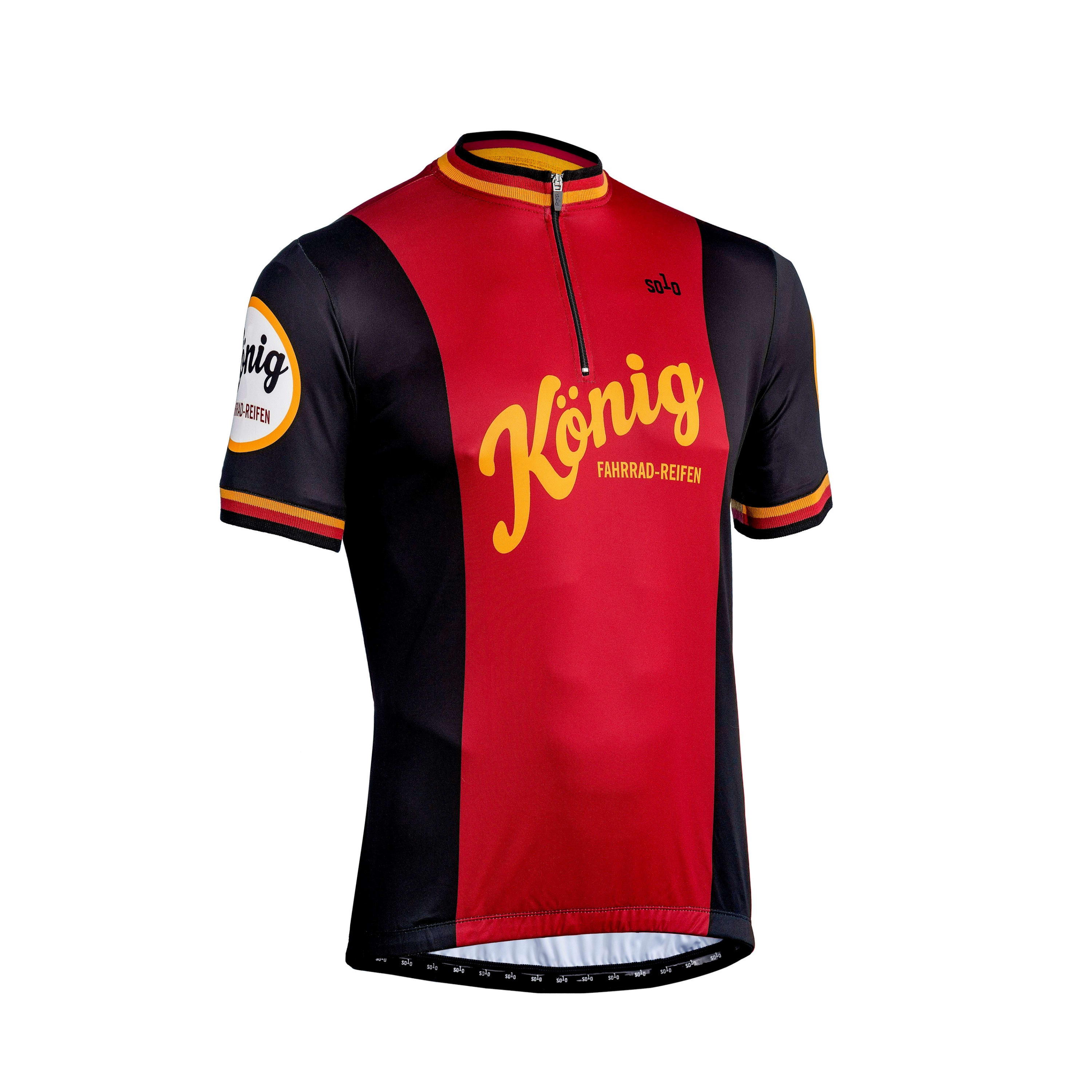 Solo Sol Jersey Konig S/sl Red/black L - Red / Black