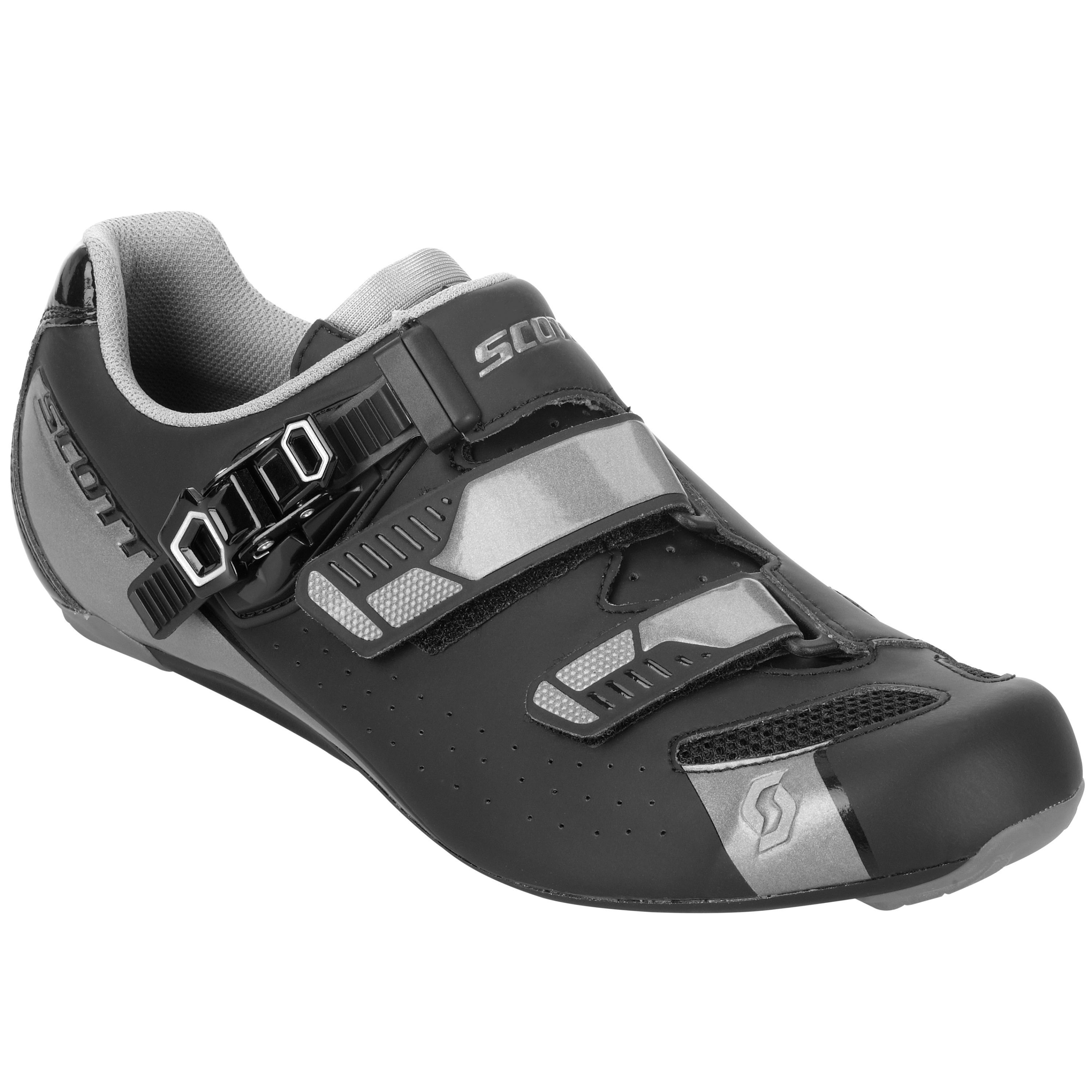Scott Road Pro Shoes - Matt Black / Gloss Grey