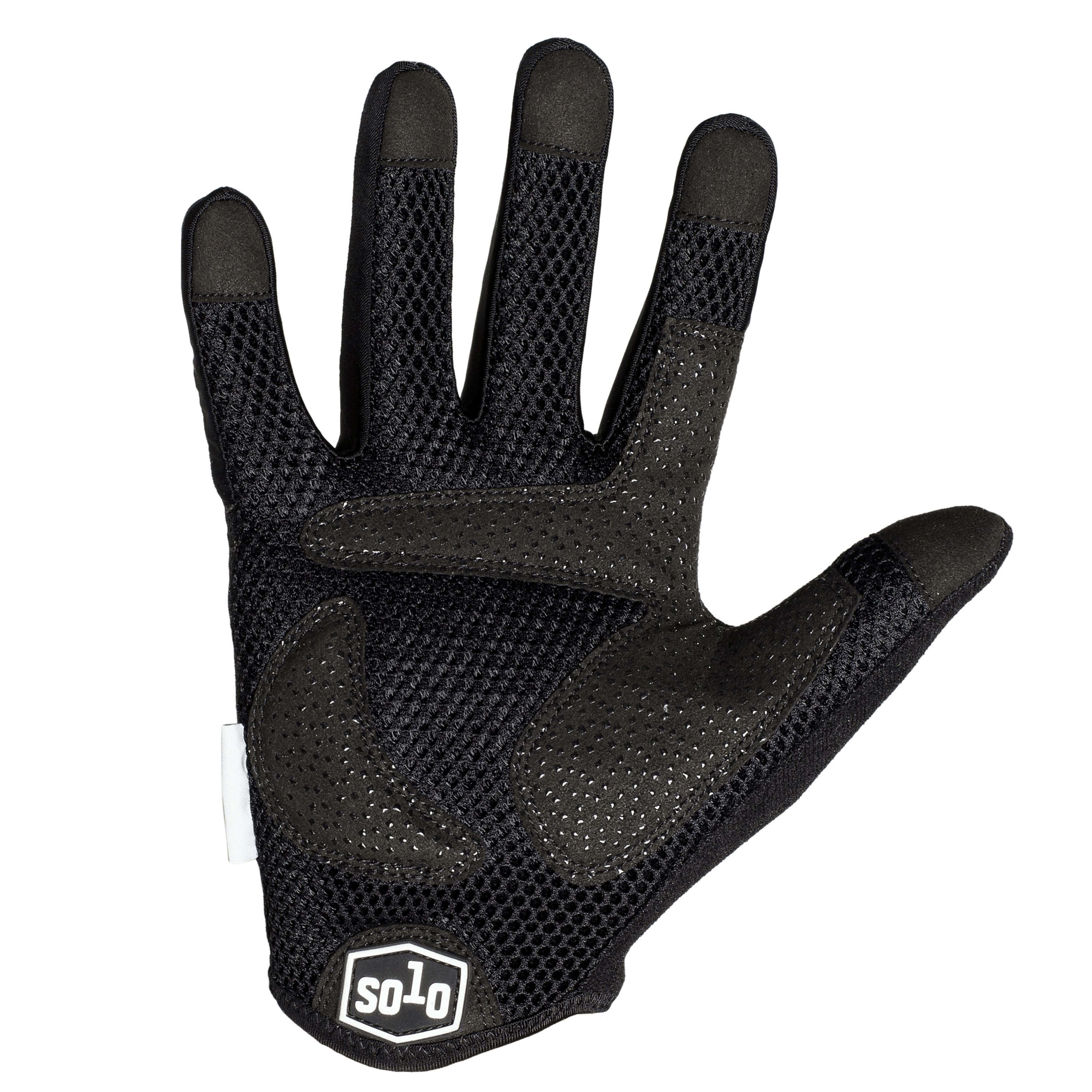 Solo Mtb Long Finger Glove - Black