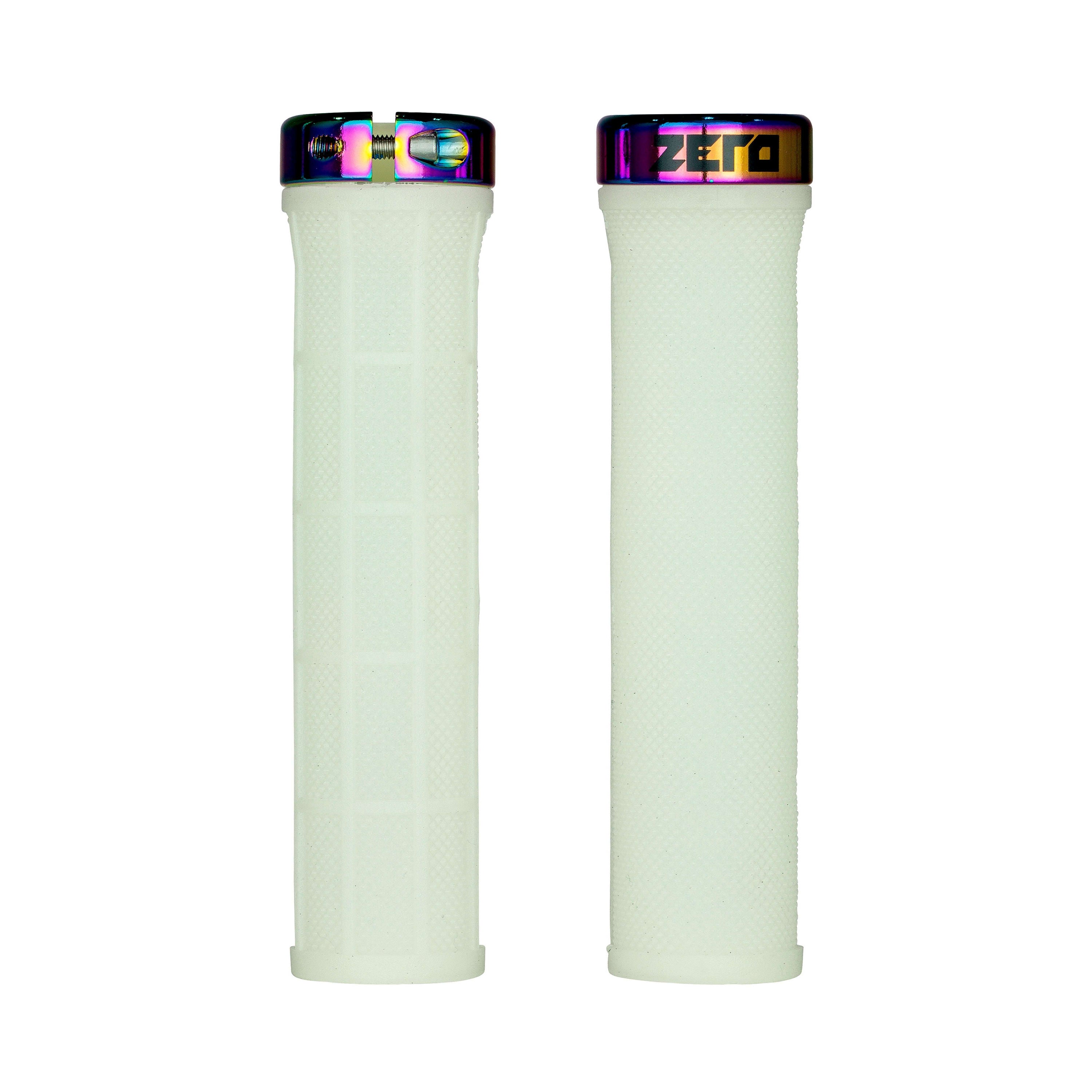 Zero Billy T Taperlock Grips - Green / Chrome