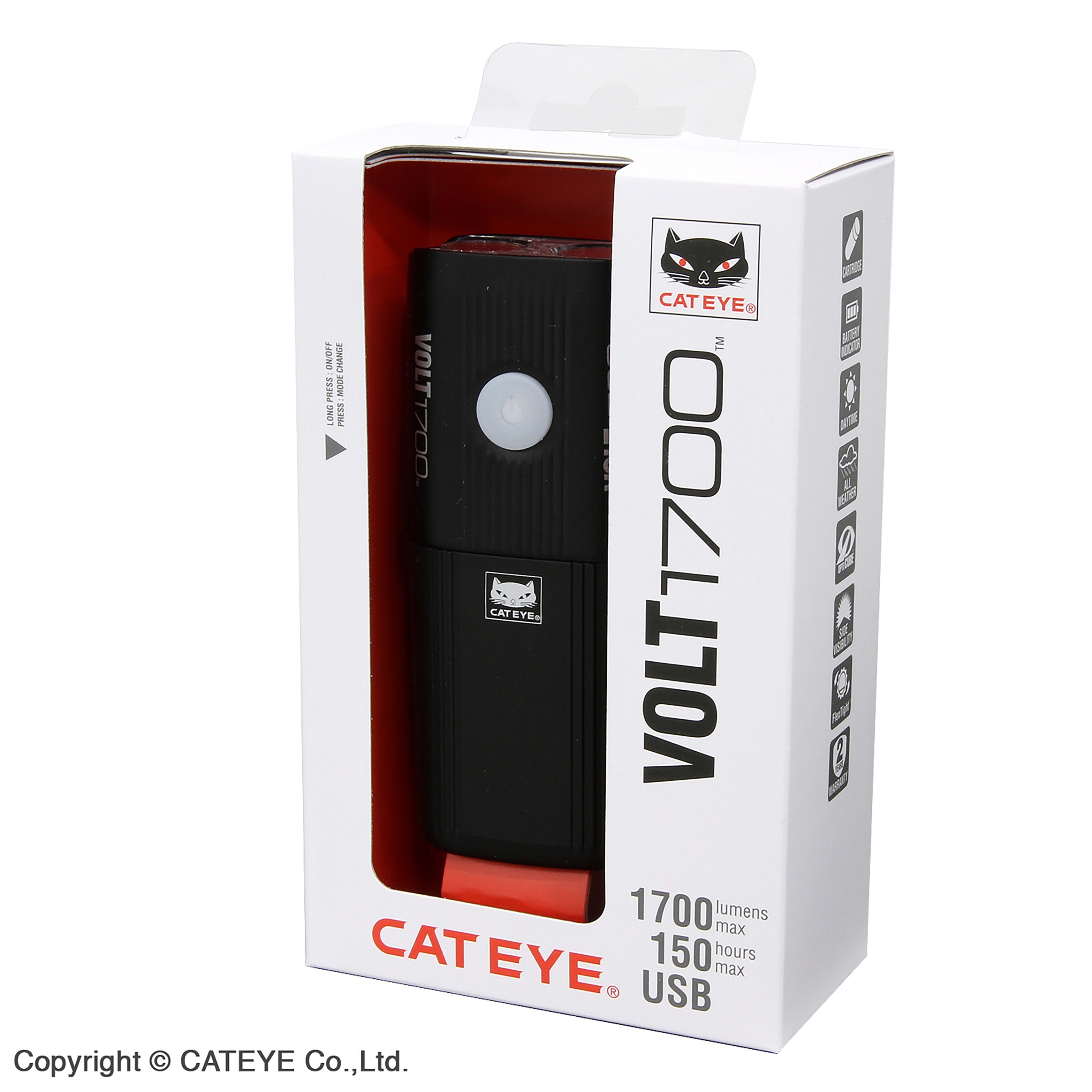 Cateye Volt 1700 Usb Front Light EL1020RC