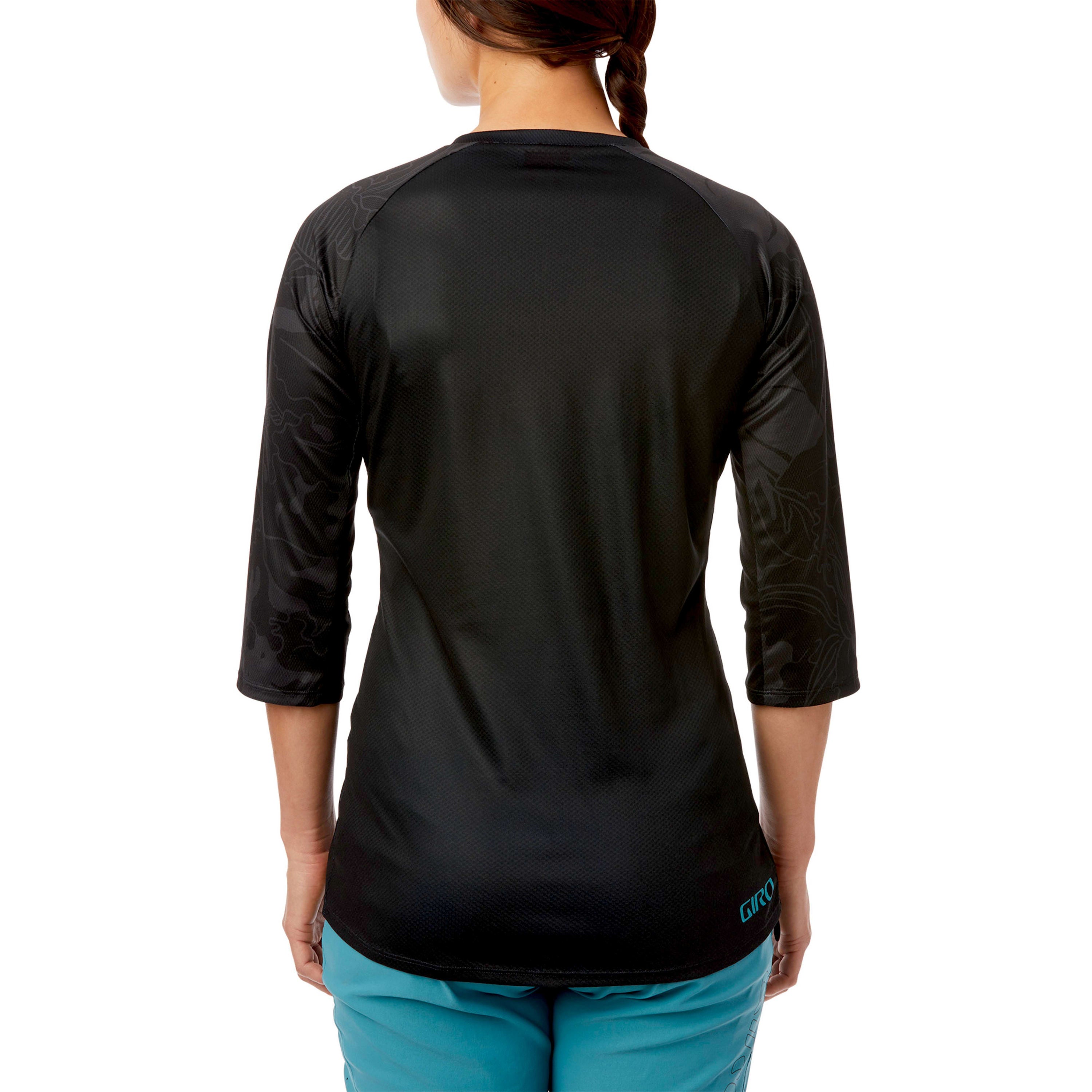 Giro Roust Jersey 3/4 Sleeve Mtb Womens - Black / Floral