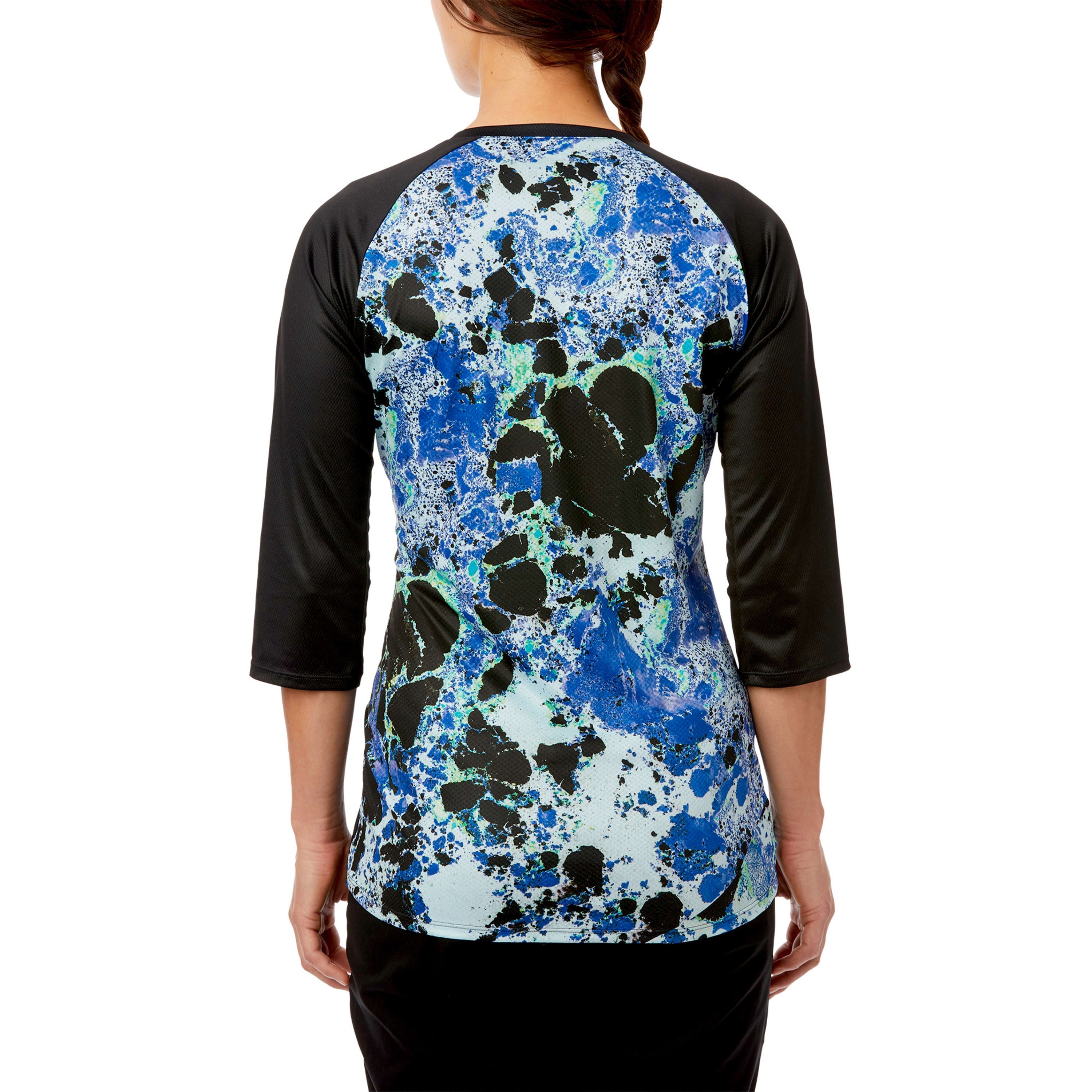 Giro Roust Jersey 3/4 Sleeve Mtb Womens - Blue Marble