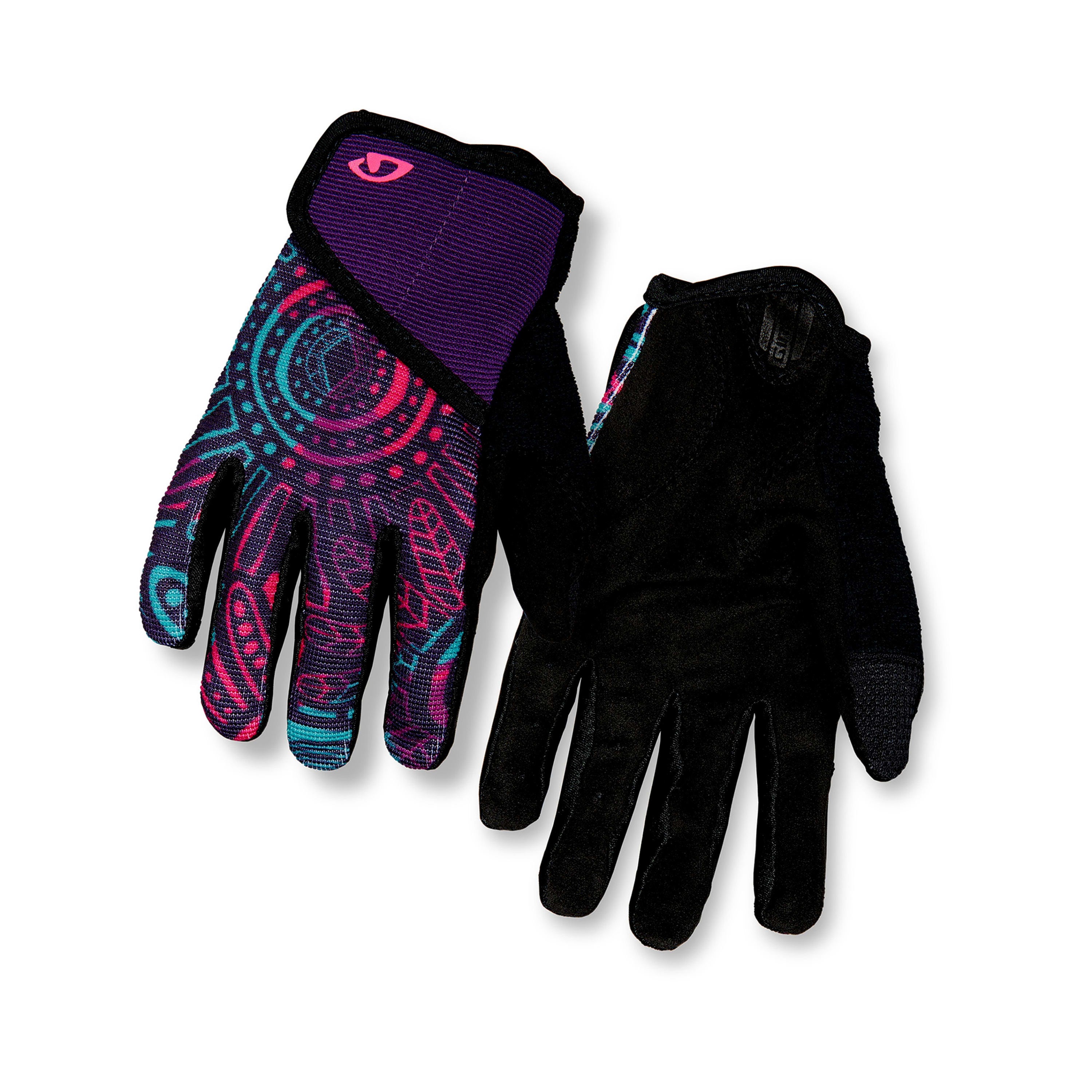 Giro Dnd JR 2 Long Finger Gloves - Purple / Black