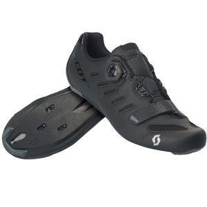 Scott Road Team Boa Shoes - Matt Black / Gloss Black
