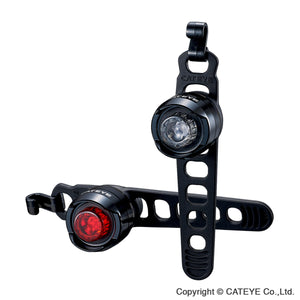 Cateye Orb Front & Rear LD160 Lightset - Black