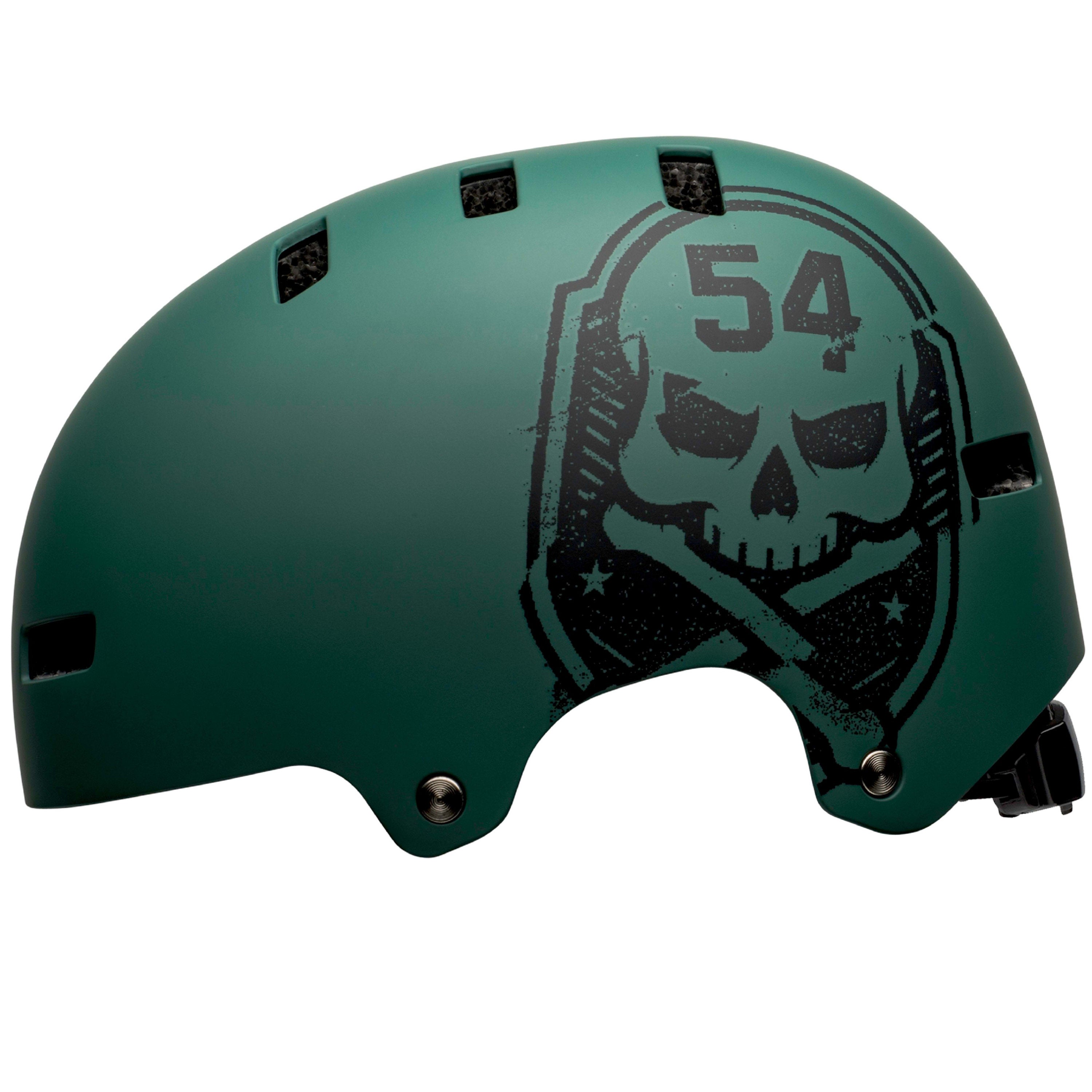 Bell Local Action Fit Helmet - Skull / Green / Black