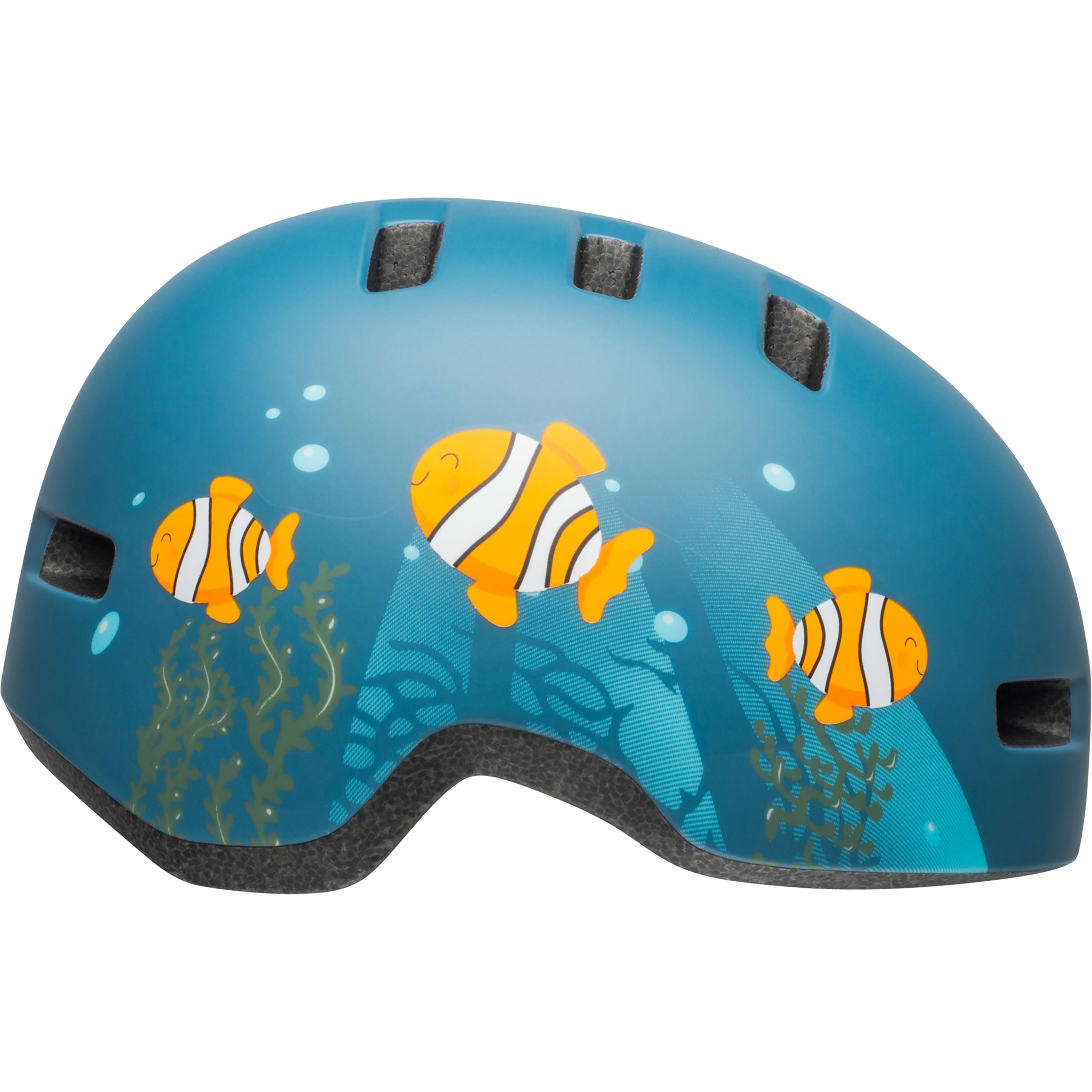 Bell Lil Ripper Toddler Helmet - Clown Fish Matte Grey / Blue