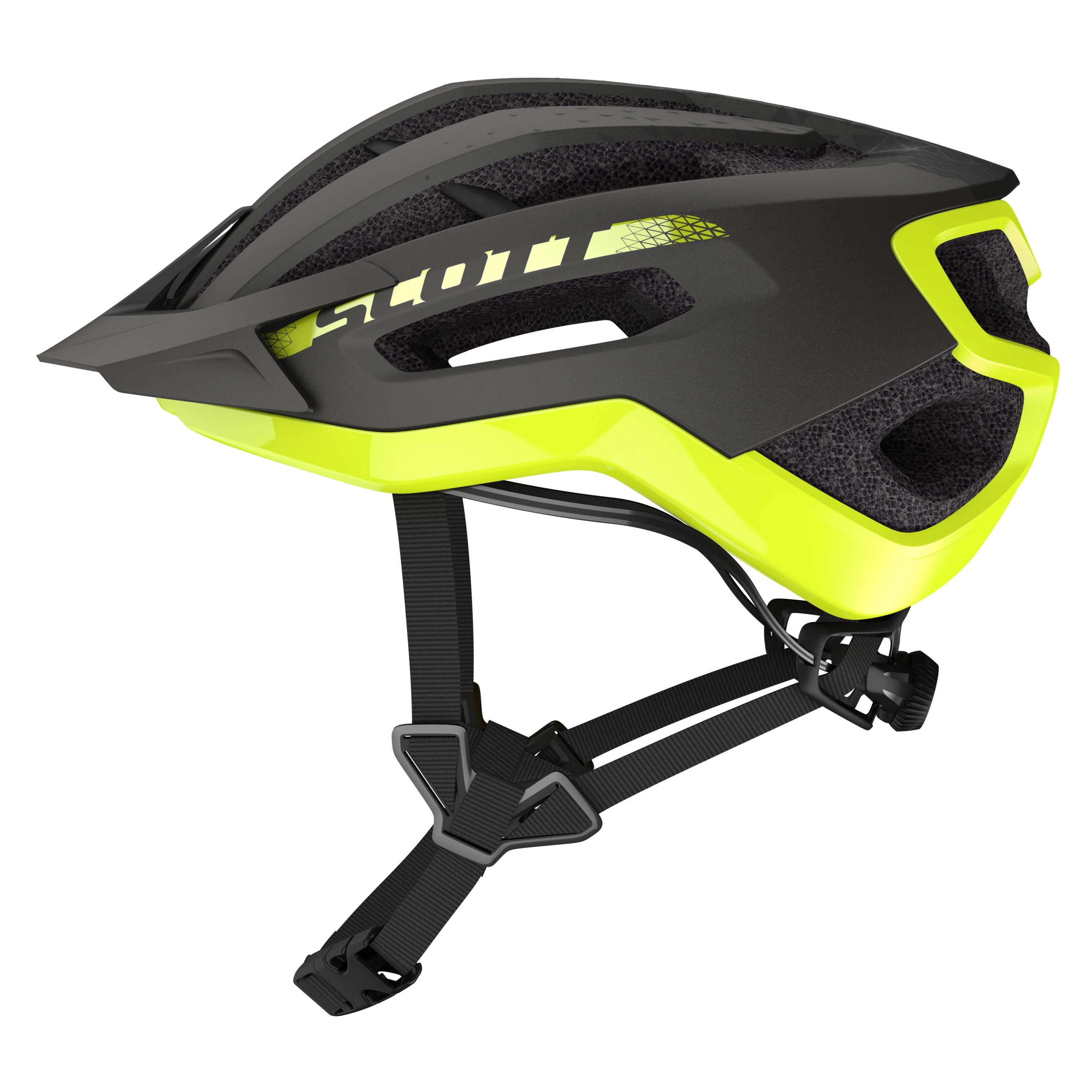 Scott Fuga Plus Helmet - Dark Grey / Radium Yellow