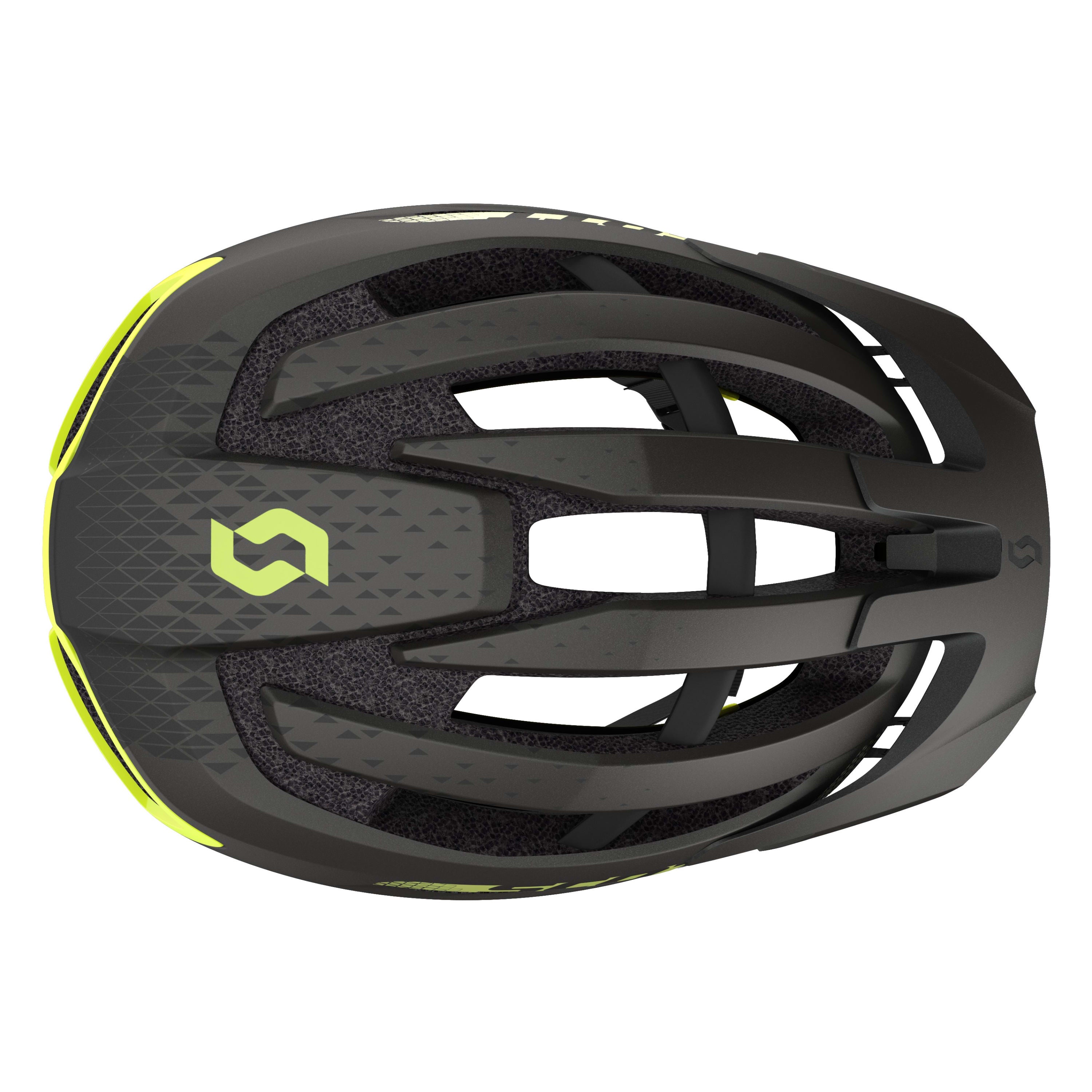 Scott Fuga Plus Helmet - Dark Grey / Radium Yellow