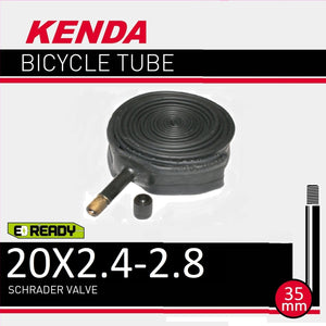 Kenda Tube 20 X 2.4-2.8 Schrader - Black