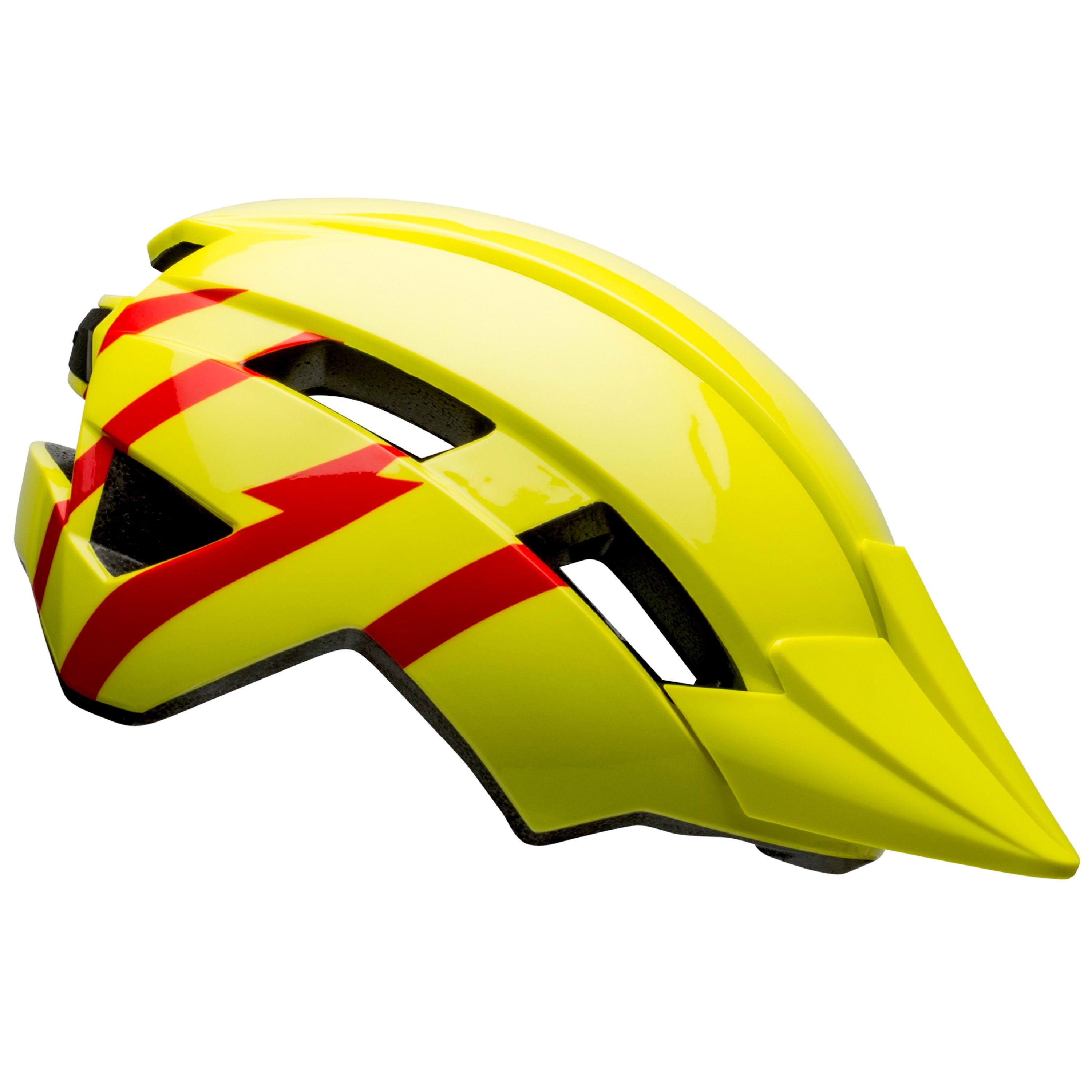 Bell Sidetrack II Helmet - Strike Gloss Hivis Red