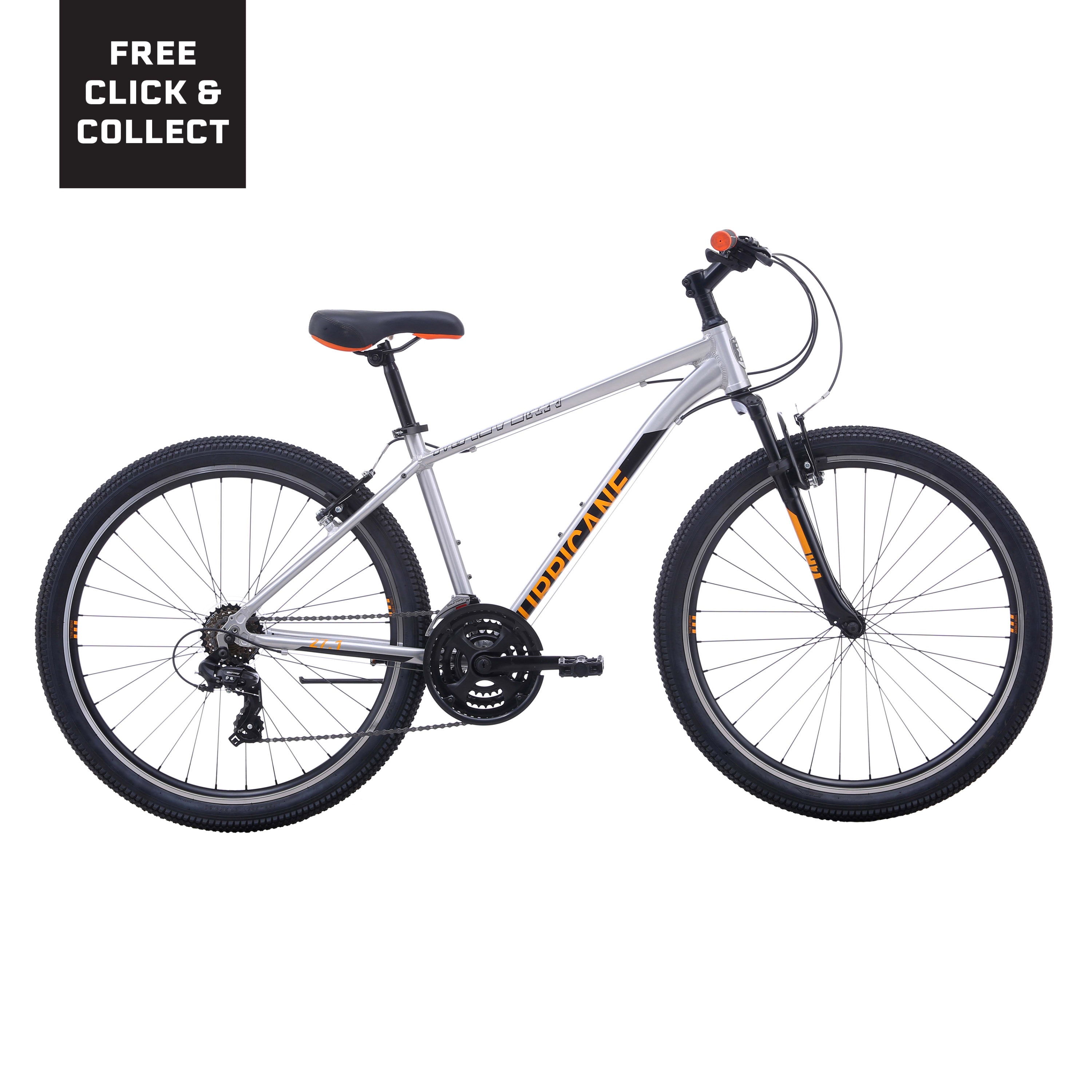 Malvern Star Hurricane 27-1 - Brushed Aluminium / Black