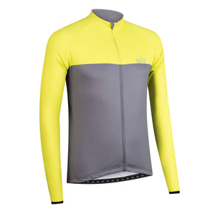 Solo Jersey 3-SEASON Longsleeve - Sulphur Yellow / Grey