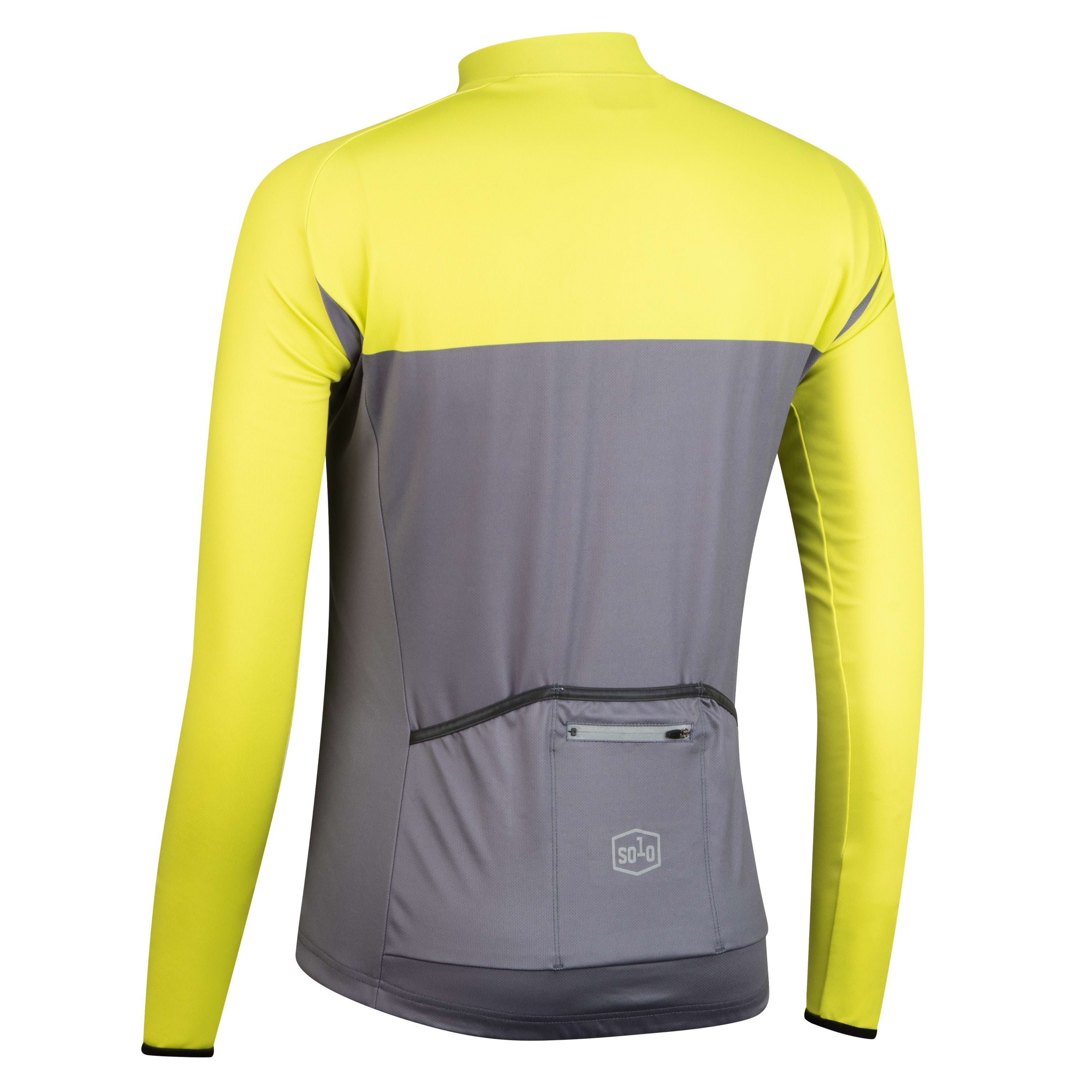 Solo Jersey 3-SEASON Longsleeve - Sulphur Yellow / Grey