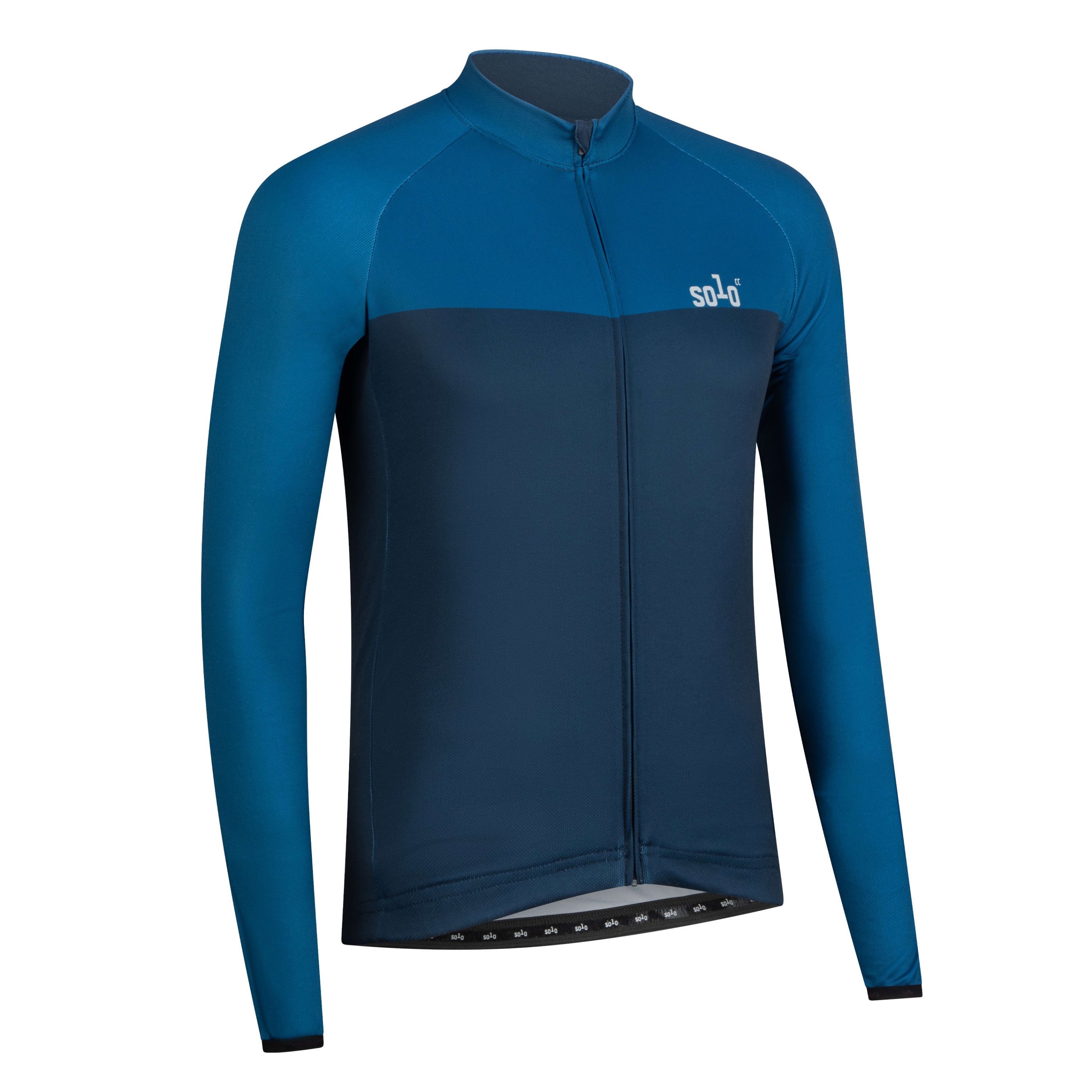 Solo Jersey 3-SEASON Long Sleeve - Blue / Navy Blue