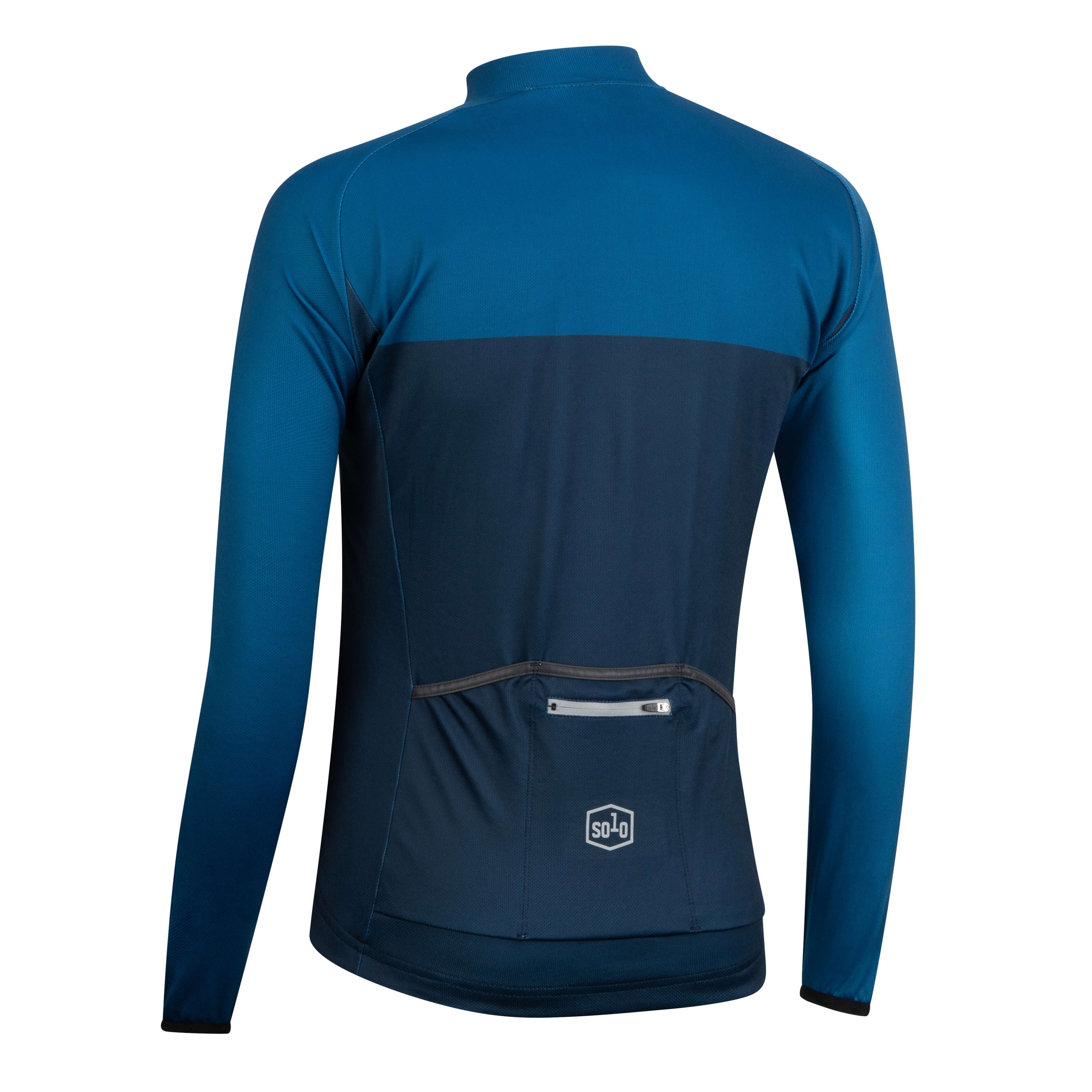 Solo Jersey 3-SEASON Long Sleeve - Blue / Navy Blue