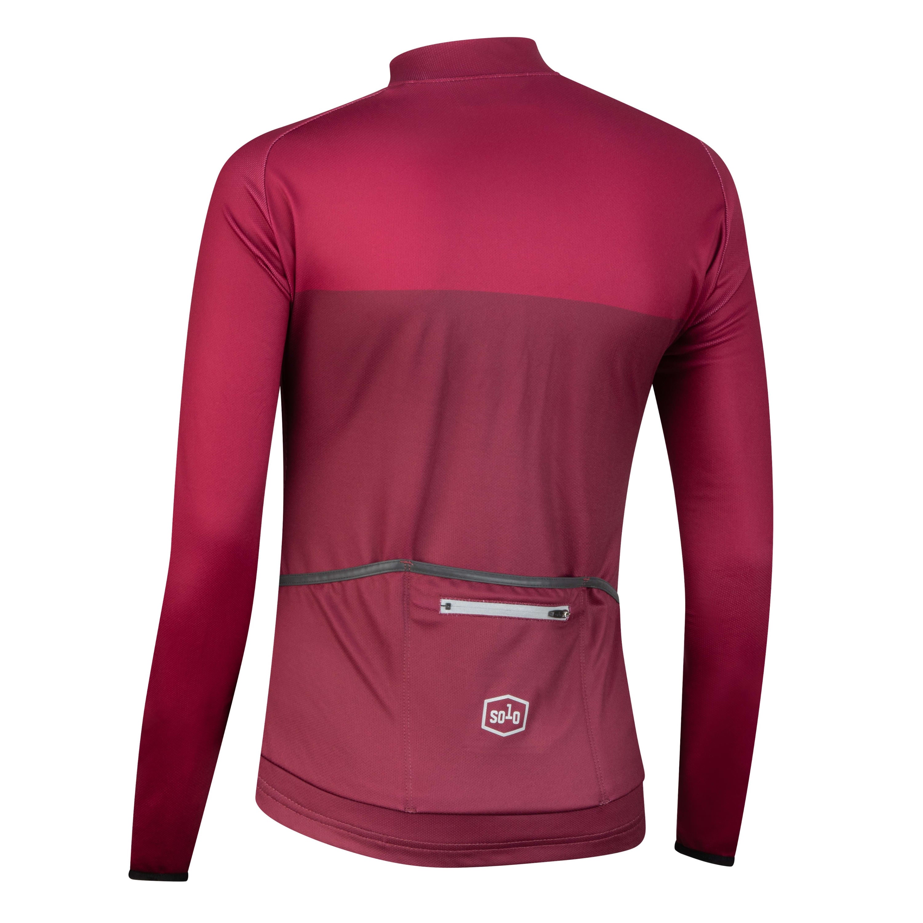 Solo Jersey 3-SEASON Longsleeve Womens - Crimson Red / Yellow