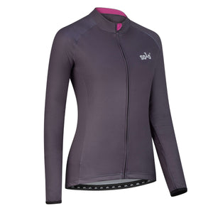 Solo Jersey 3-SEASON Longsleeve Womens - Charcoal Grey / Purple