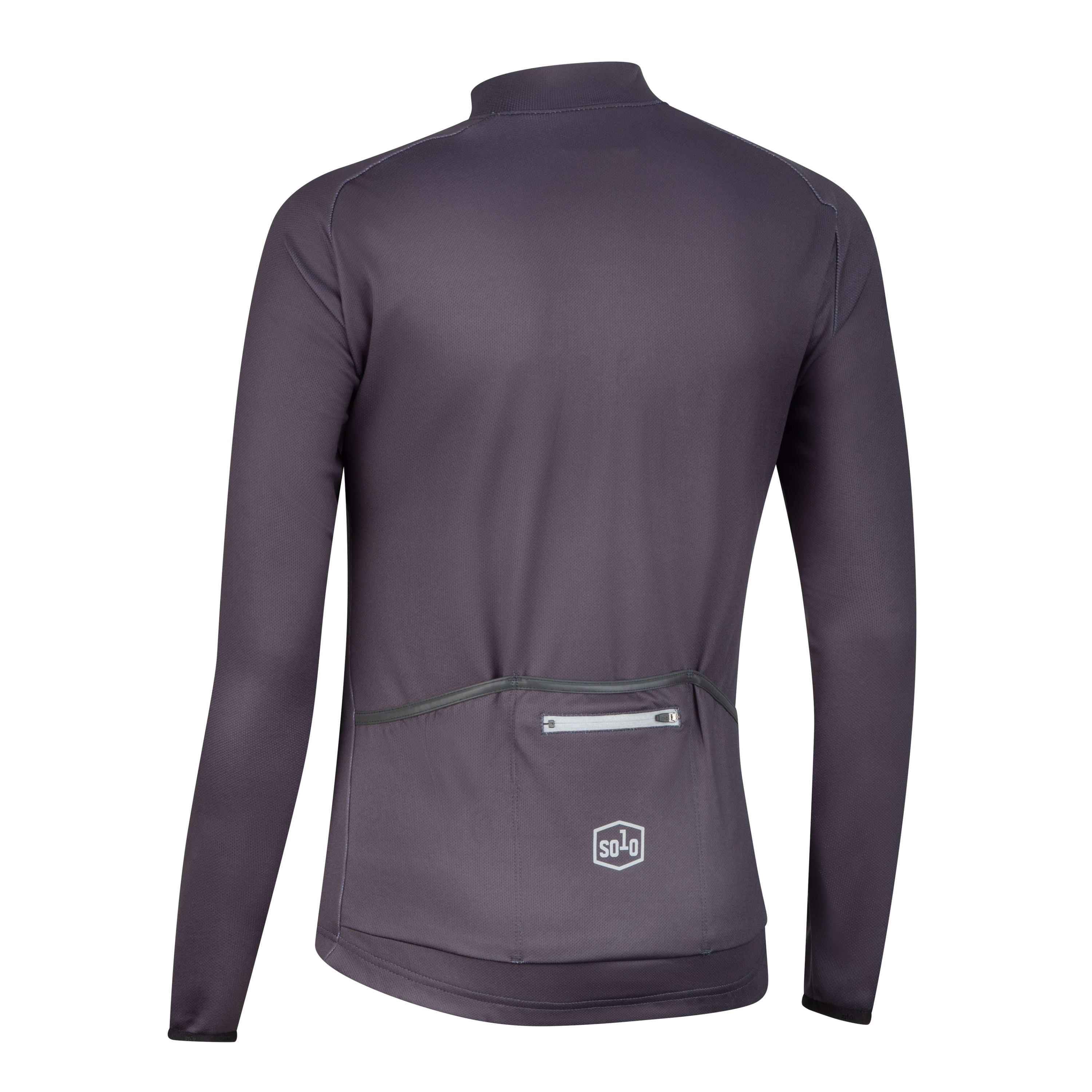 Solo Jersey 3-SEASON Longsleeve Womens - Charcoal Grey / Purple