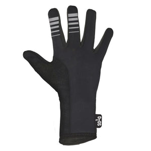 Solo Softshell SL Long Finger Glove - Black