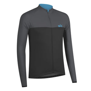 Solo Jersey 3-SEASON Long Sleeve - Grey / Light Blue