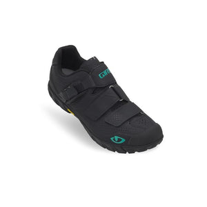 Giro Terradura Ladies Shoes - Black / Dynasty Green