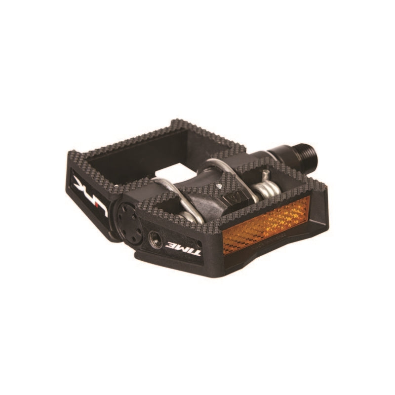 time hybrid pedals time link flatone sided pedals black
