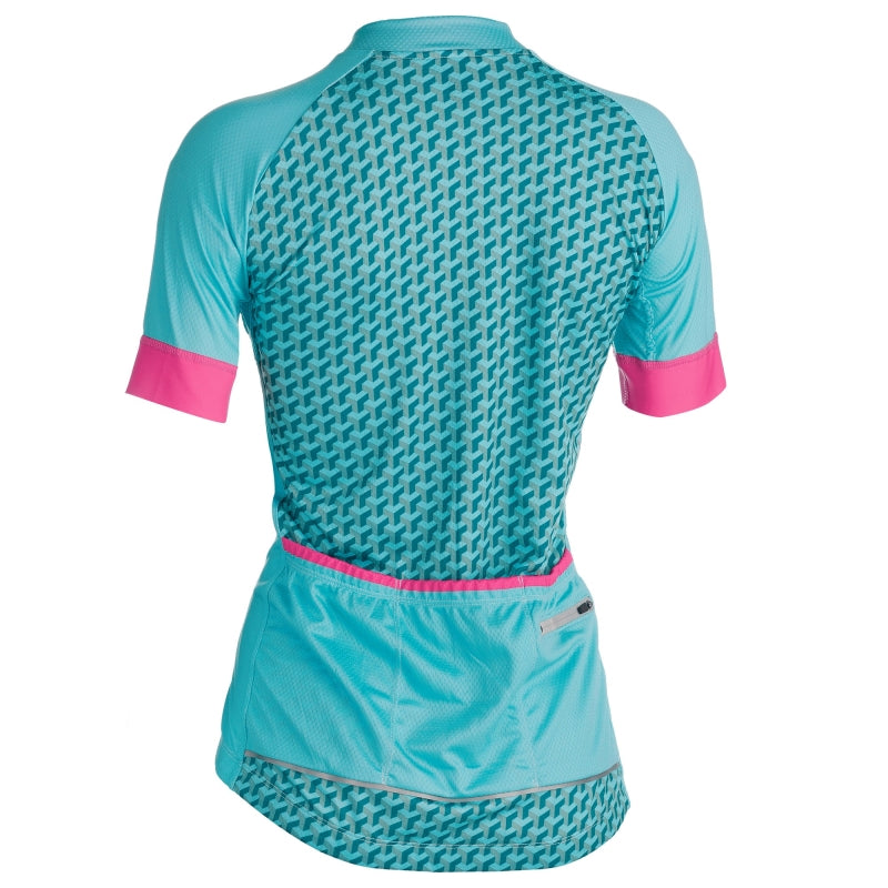 Solo Omni Podium Jersey Ladies - Green / Pink