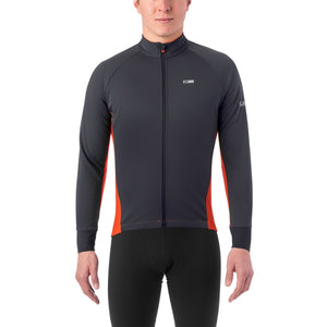 Giro Chrono Pro Windbloc Jersey - Charcoal / Red