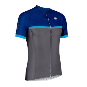 Solo Mens Cadence Jersey - Navy Blue / Grey