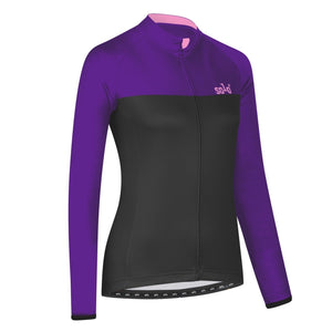 Solo Jersey 3-SEASON Longsleeve Womens - Purple / Dark Grey