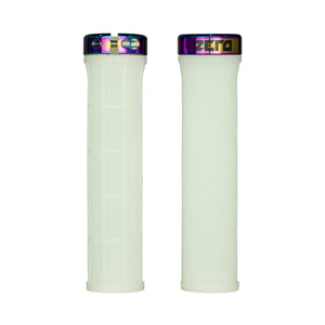 Zero Billy T Taperlock Grips - Green / Chrome