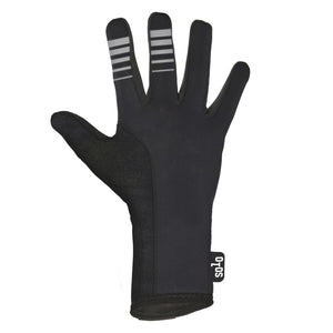 Solo Softshell SL Long Finger Glove - Black